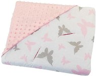 Bomimi takaró/pólya autósüléshez, pillangós, rózsaszínű - Pólya