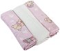 Bomimi Premium Cotton Diapers 80×70 Teddy Bear-Pink 3 pcs - Cloth Nappies