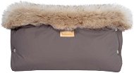 Carefree armband with fur gray - Stroller Hand Muff
