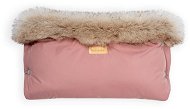 Carefree armband with fur pink powder - Stroller Hand Muff