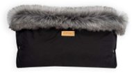 Carefree armband with fur black - Stroller Hand Muff