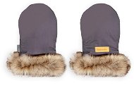 Carefree gloves with fur gray - Pushchair Gloves