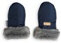 Carefree gloves with navy fur - Pushchair Gloves