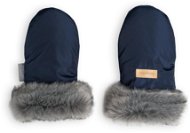Carefree gloves with navy fur - Pushchair Gloves