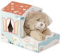 INTERBABY Star blanket with a teddy bear in a cream house - Blanket