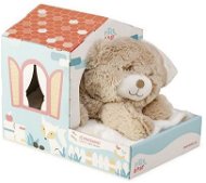 INTERBABY Star blanket with a teddy bear in a cream house - Blanket