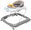 BABY MIX baby walker with steering wheel and silicone wheels grey