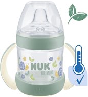 NUK For Nature hőmérséklet-szabályozóval 150 ml zöld - Tanulópohár