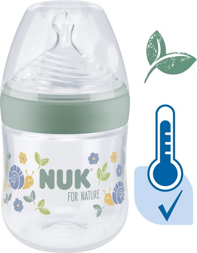 NUK For Nature láhev s kontrolou teploty 150 ml zelená - Kojenecká láhev - Hlavní obrázek