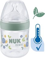 NUK For Nature fľaša s kontrolou teploty 150 ml zelená - Dojčenská fľaša