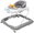 BABY MIX baby walker with steering wheel and silicone wheels dark grey