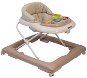BABY MIX Baby Walker with Steering Wheel and Silicone Wheels, Latte - Baby Walker