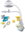 BABY MIX Carousel above the crib with light projector grey