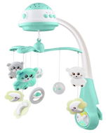 Cot Mobile BABY MIX Carousel above the Crib with Light Projector, Mint - Kolotoč nad postýlku