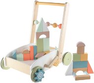 ZOPA Wooden cart with blocks Wood - Baby Walker