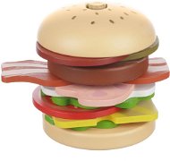 ZOPA Dřevěný nasazovací hamburger Wood - Toy Kitchen Food