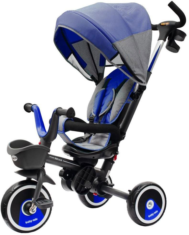 BABY MIX Baby Tricycle 5 in 1 Relax 360 Blue Tricycle alza.sk