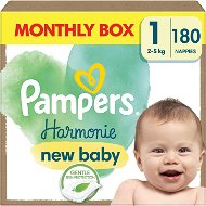 PAMPERS Harmonie Baby veľkosť 1 (180 ks) - Jednorazové plienky
