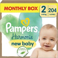 PAMPERS Harmonie Baby veľkosť 2 (204 ks) - Jednorazové plienky