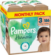 PAMPERS Harmony Baby size 3 (186 pcs) - Disposable Nappies