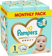 Jednorazové plienky PAMPERS Premium Care veľkosť 1 (156 ks) - Jednorázové pleny