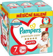 PAMPERS Premium Care Pants veľkosť 7 (80 ks) - Plienkové nohavičky