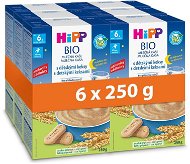 HiPP BIO mliečna kaša na dobrú noc s detskými keksami 6× 250 g - Mliečna kaša