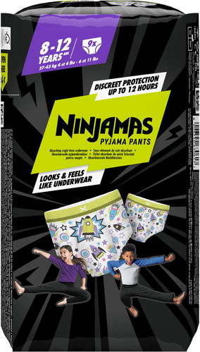 PAMPERS Ninjamas Pyjama Pants Kosmické lodě 8 – 12 let (9 ks) za