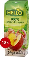 HELLO 100% Jablko-Broskev 18× 250 ml - Juice