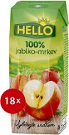 HELLO 100% Jablko-Mrkev 18× 250 ml - Juice