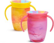 Munchkin Miracle 360° Tie Dye Cup Tropical žltý a ružový 2 ks, 207 ml - Detský hrnček