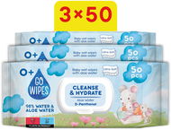 Vlhčené ubrousky GoWipes s Aloe vodou a D-Panthenolom 3× 50 ks (150 ks) - Vlhčené ubrousky