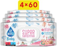 GoWipes Super Sensitive 4×60 pcs (240 pcs) - Wet Wipes