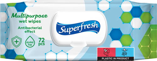 Superfresh antibakteriální 72 ks  - Vlhčené ubrousky - Hlavní obrázek
