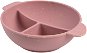 Canpol babies szilikon, tapadókorongos osztott tányér - Dots, 360ml, rózsaszín - Gyerektányér