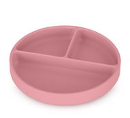 PETITE&MARS Talířek silikonový kulatý Take&Match Dusty Rose  - Children's Plate