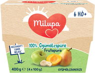 MILUPA Frutapura 100% gyümölcsvarázs gyümölcspép 6 hónapos kortól 4 × 100 g - Bébiétel