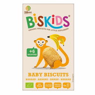 BELKORN Biskids Organic children's wholemeal biscuits with banana without added sugar 120 g - Children's Cookies