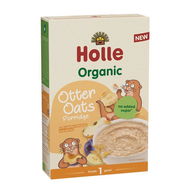 HOLLE Bio Otter oats kaša s jablkom, banánom a slivkou 200 g - Nemliečna kaša