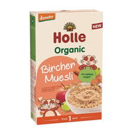 HOLLE Bio ovocné müsli s jablkom hrozienkami a mandľami 200 g - Nemliečna kaša