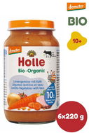 HOLLE Bio Demeter Čočka se zeleninou a telecím 6 × 190 g - Příkrm