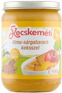 KECSKEMÉTI Alma-sárgabarack babakeksszel 190 g - Baby Food