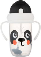 Canpol babies Non-dispensing cup with straw and weight BabiesBoo 270 ml Panda - Baby cup