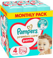 PAMPERS Premium Care Pants, 4-es méret (114 darab) - Bugyipelenka