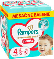 PAMPERS Premium Care Pants veľkosť 4 (114 ks) - Plienkové nohavičky