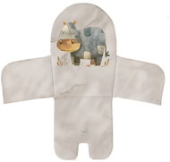 CEBA Basic Cosy Hippo 38 × 28 cm - High Chair Cushion Cover