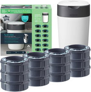 Tommee Tippee Twist and Click Nappy Bin and Refills 12 pcs - Diaper pail