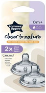 Tommee Tippee Anti-Colic Natural Start Slow Flow 0m+ 2 pcs - Teat