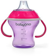 BabyOno Children's non-flowing with soft mouthpiece 180 ml, pink - Baby cup