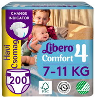LIBERO Comfort size 4 (200 pcs) - Disposable Nappies